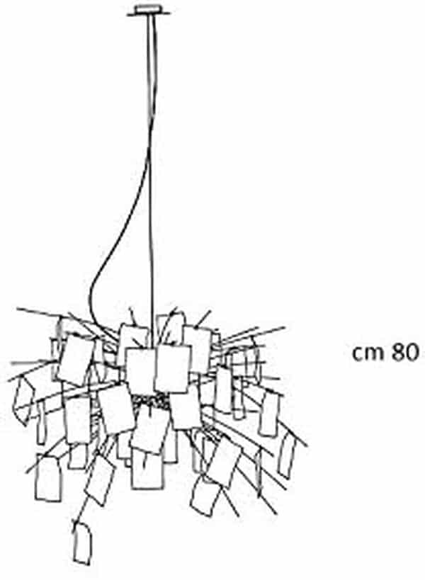 Lustre suspension Ingo Maurer ZETTEL'Z 6