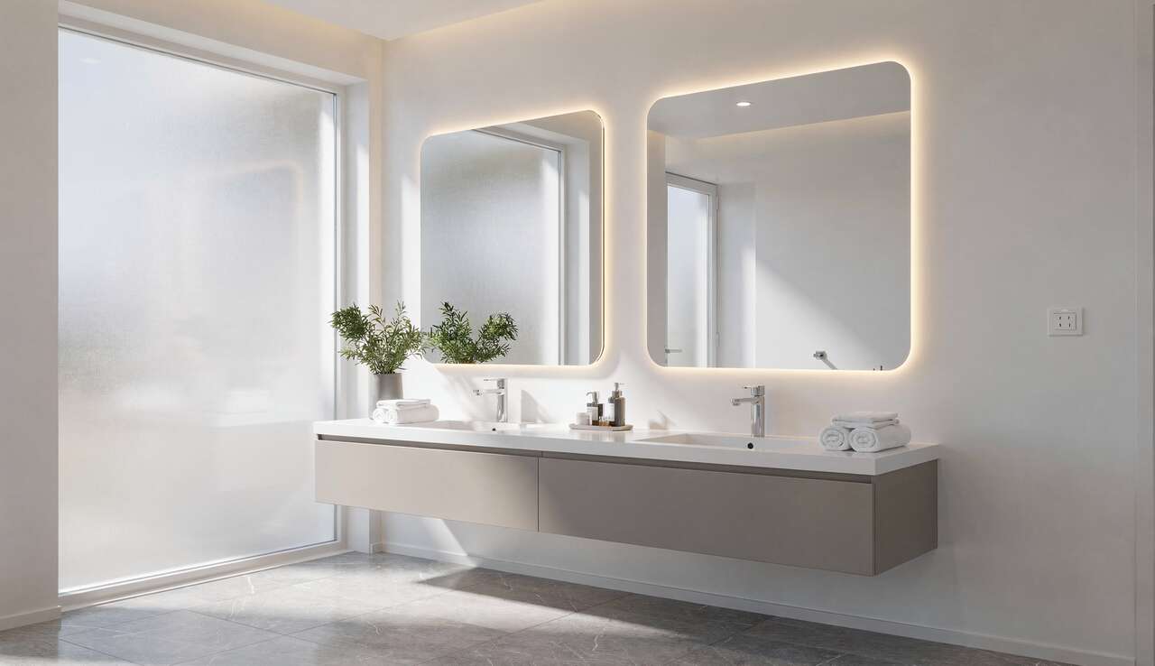 Optimiser l'éclairage : miroirs connectés pour sublimer votre salle de bain