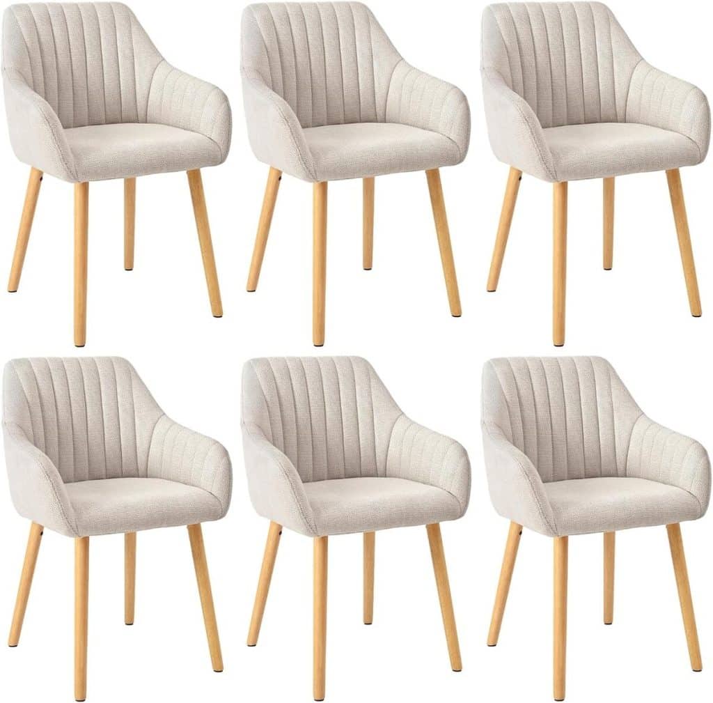 Test chaises Goeurvant beige avec accoudoirs