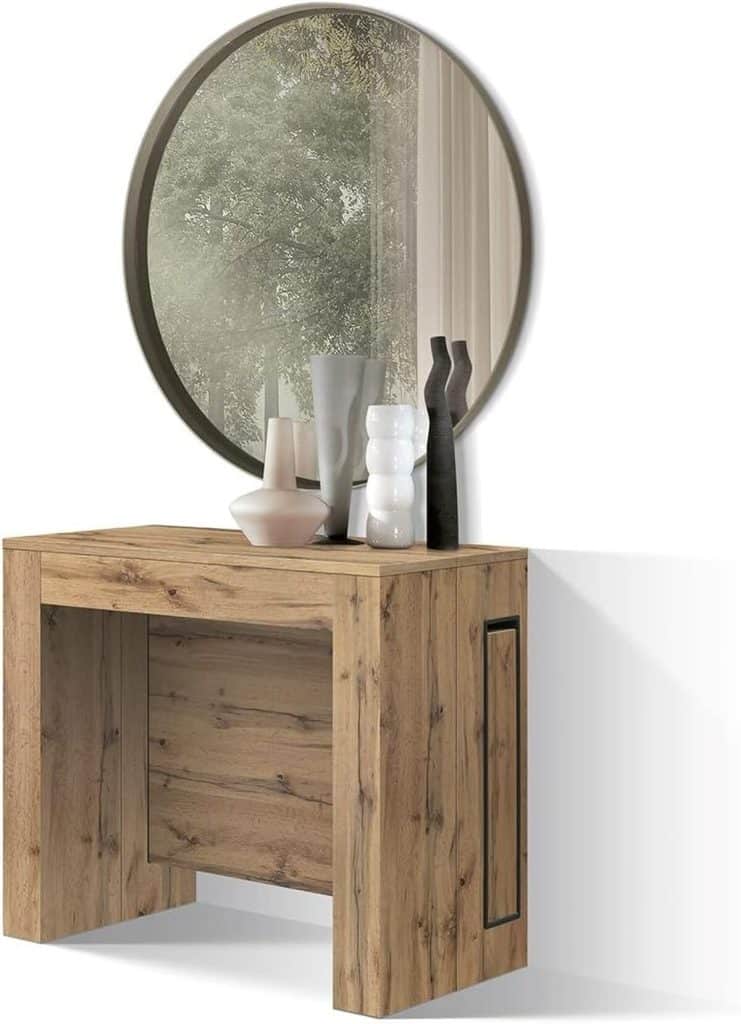 Test de la table console extensible Elvire de Pazzo Design : élégance et fonctionnalité rustique