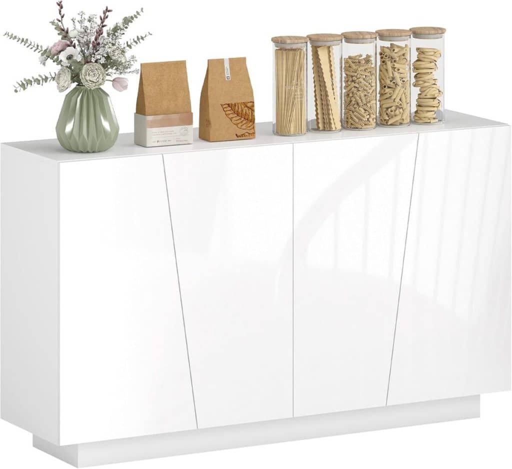 Test du buffet haute brillance Homcom : design moderne et rangement optimisé