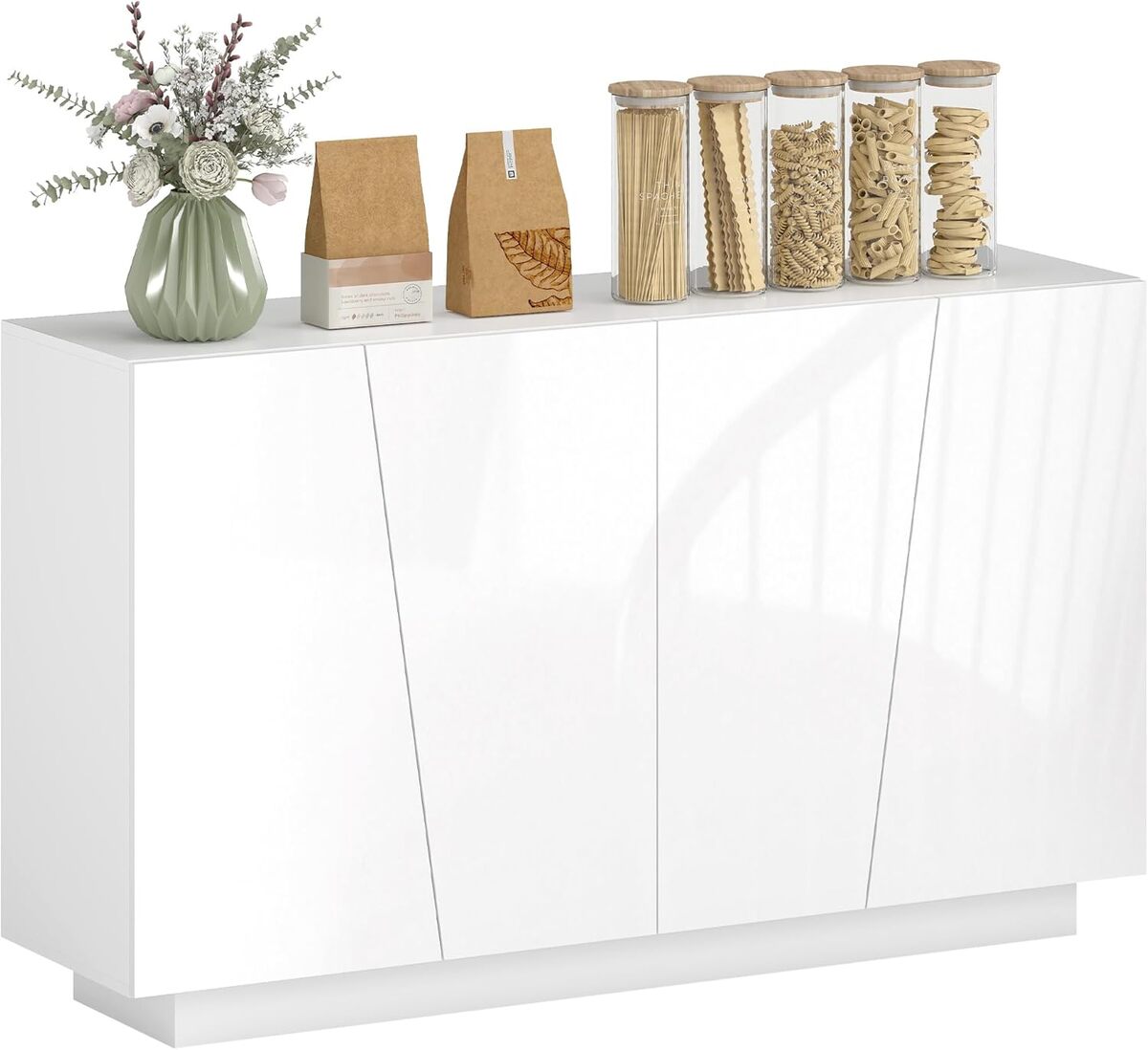 Test du buffet haute brillance Homcom : design moderne et rangement optimisé