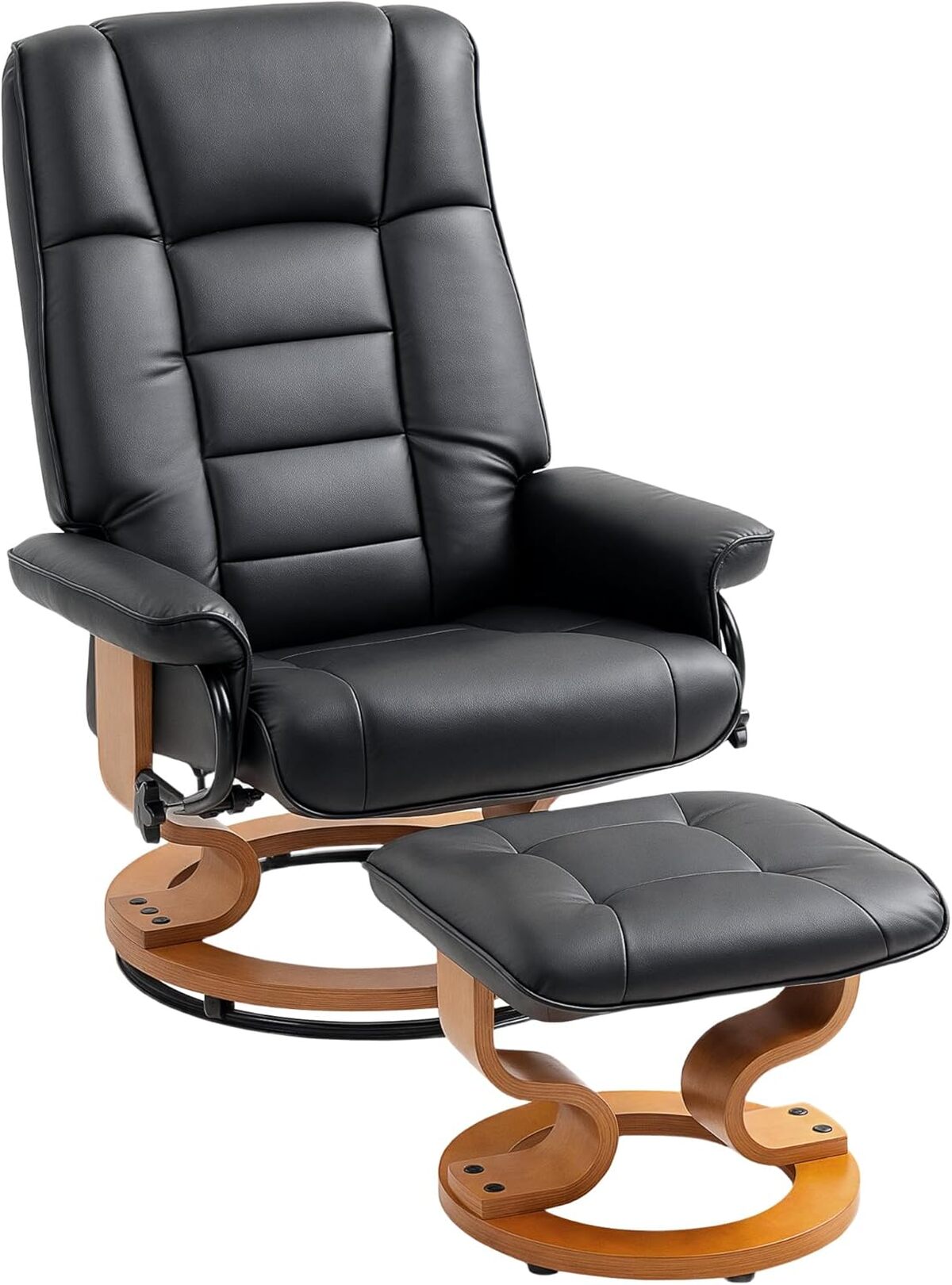 Test du fauteuil relaxation HOMCOM inclinable et pivotant noir