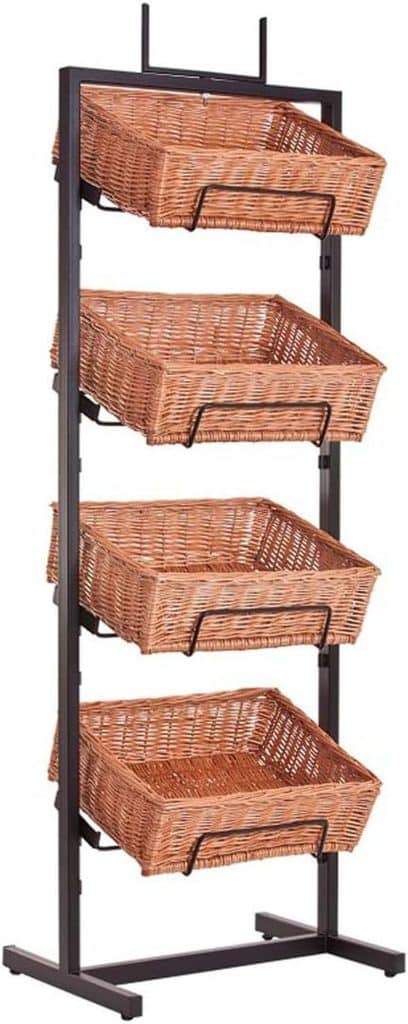 Test du présentoir quatre étages e-wicker24 : allié pratique pour le rangement