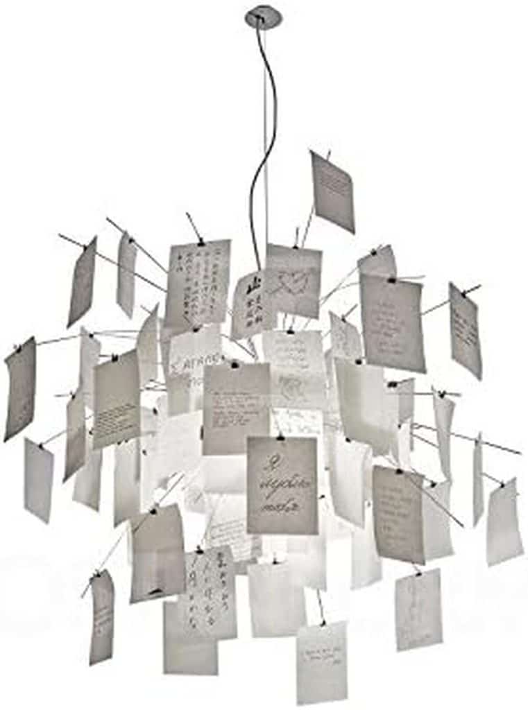 Test : lustre suspension Ingo Maurer ZETTEL'Z 6