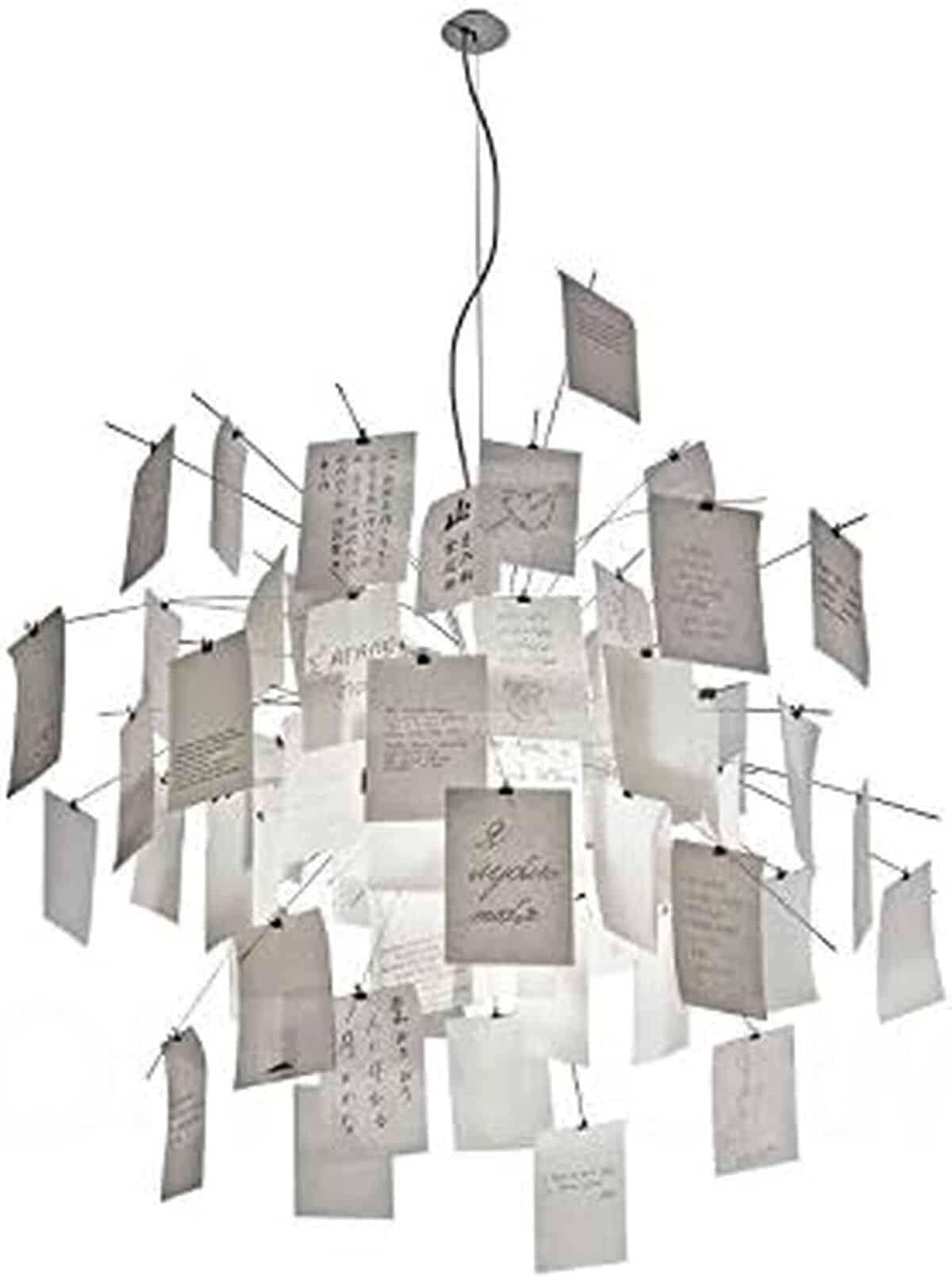 Test : lustre suspension Ingo Maurer ZETTEL'Z 6