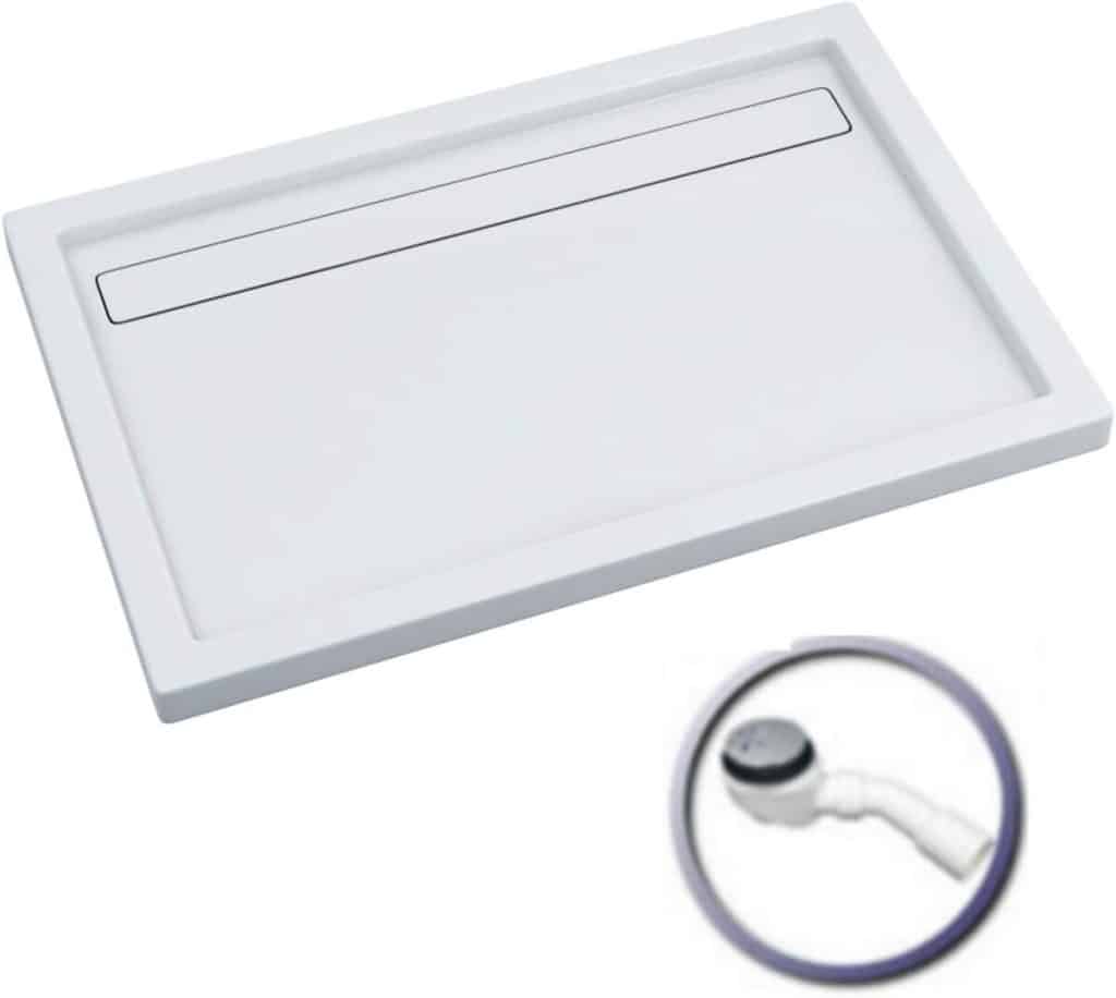 Test : receveur de douche rectangulaire iBath avec bonde Viega Domoplex