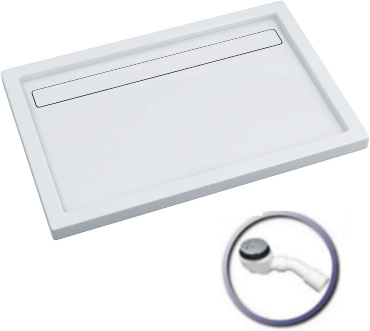 Test : receveur de douche rectangulaire iBath avec bonde Viega Domoplex