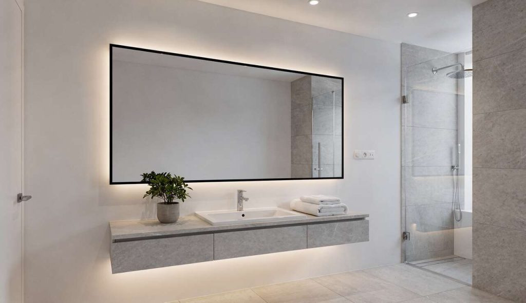 Intégration des miroirs connectés : tendances déco salle de bain