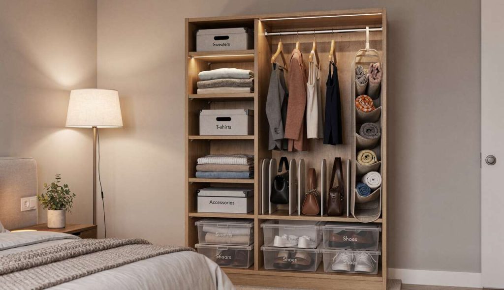 Idées ingénieuses pour optimiser l'espace des petites armoires