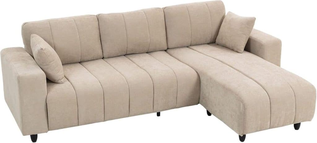 Test du canapé d'angle réversible Homcom : confort et modularité en 3 places