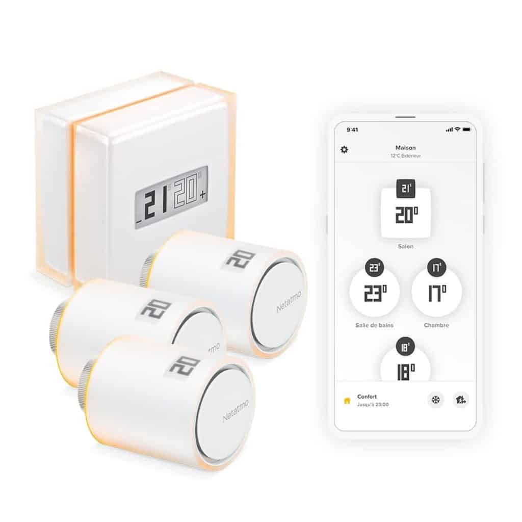 Test du pack thermostat intelligent et têtes connectées Netatmo