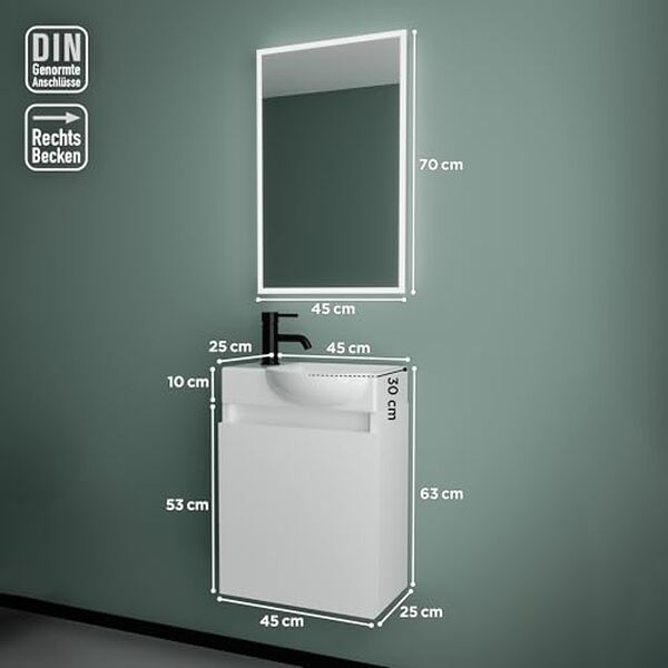 Découvrez notre test complet du lavabo Alpenberger en céramique, associé à un meuble LED blanc laqué. Design élégant, fonctionnalités modernes et avis d'experts pour un choix éclairé.