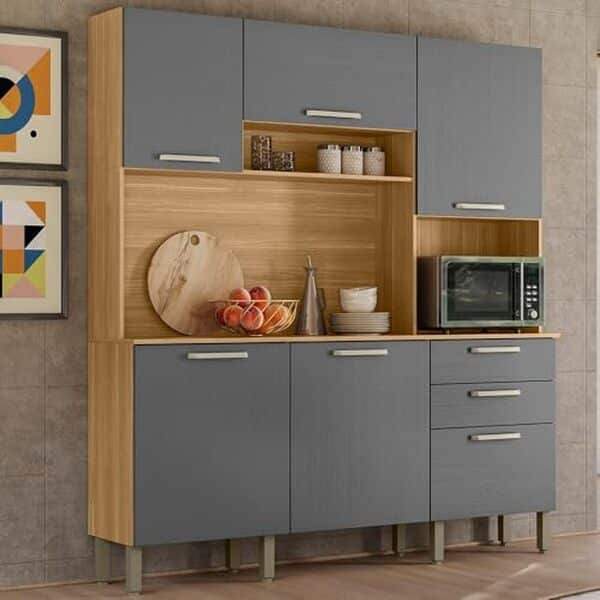 Découvrez notre test détaillé du buffet de cuisine Kits Parana 6 portes et 2 tiroirs : un mobilier en chêne et gris alliant esthétisme et praticité pour sublimer votre espace cuisine.