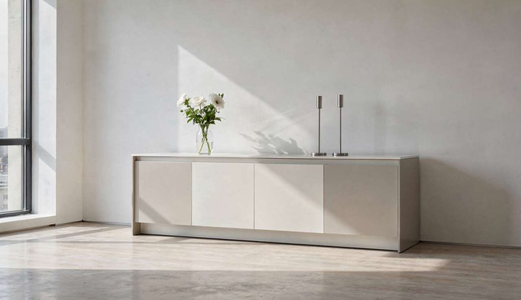 Buffet minimaliste : maximiser l'espace et le style