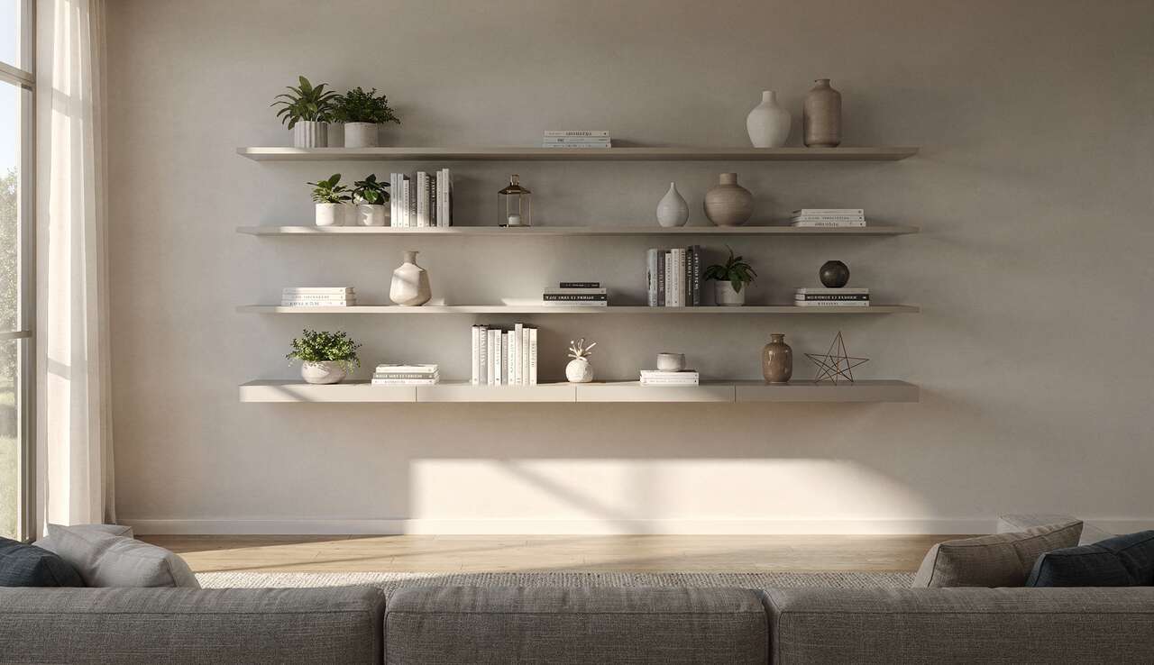 Trouver la bonne hauteur pour vos &eacute;tag&egrave;res murales