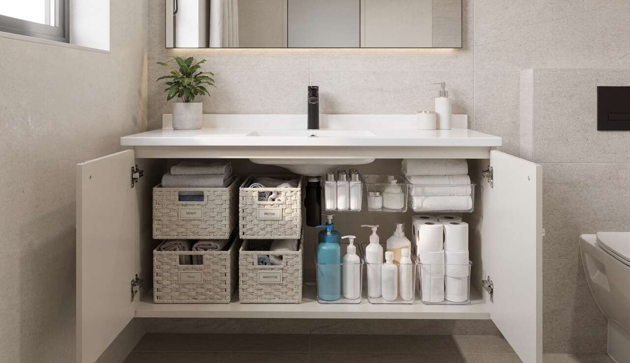 Les solutions de rangement sous lavabo