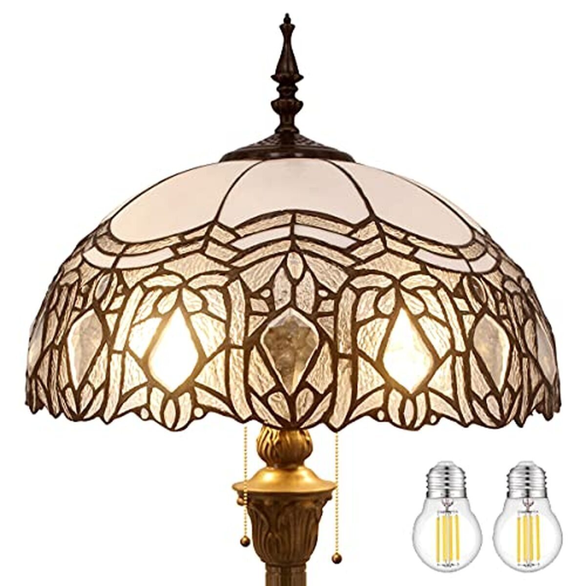 Avis : lampadaire Tiffany S508W Werfactory, élégance et style vintage