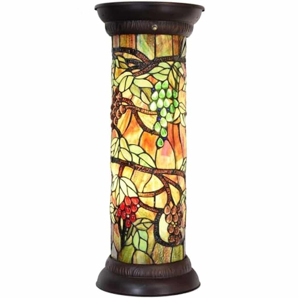 Avis sur le lampadaire Bieye L30769 : élégance Tiffany et verre teinté