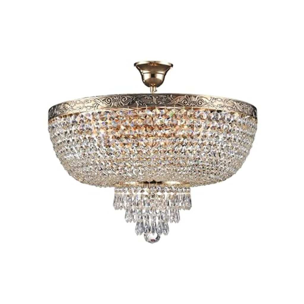 Avis sur le lustre plafonnier chic Empire de Maytoni : l'élégance du cristal en 6 lumières
