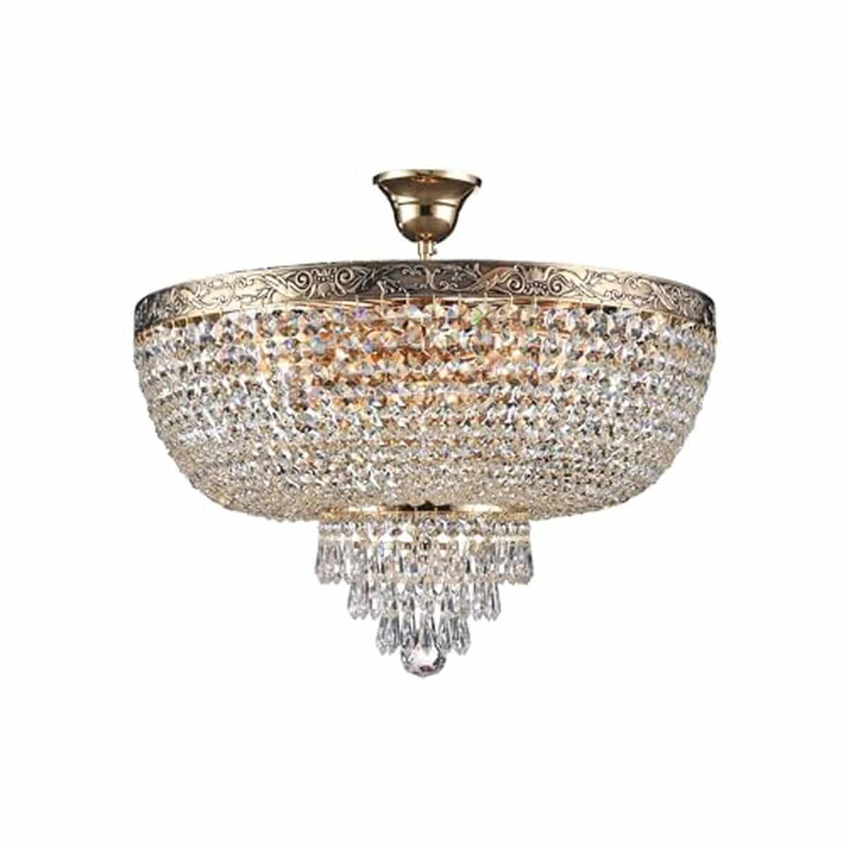 Avis sur le lustre plafonnier chic Empire de Maytoni : l'élégance du cristal en 6 lumières