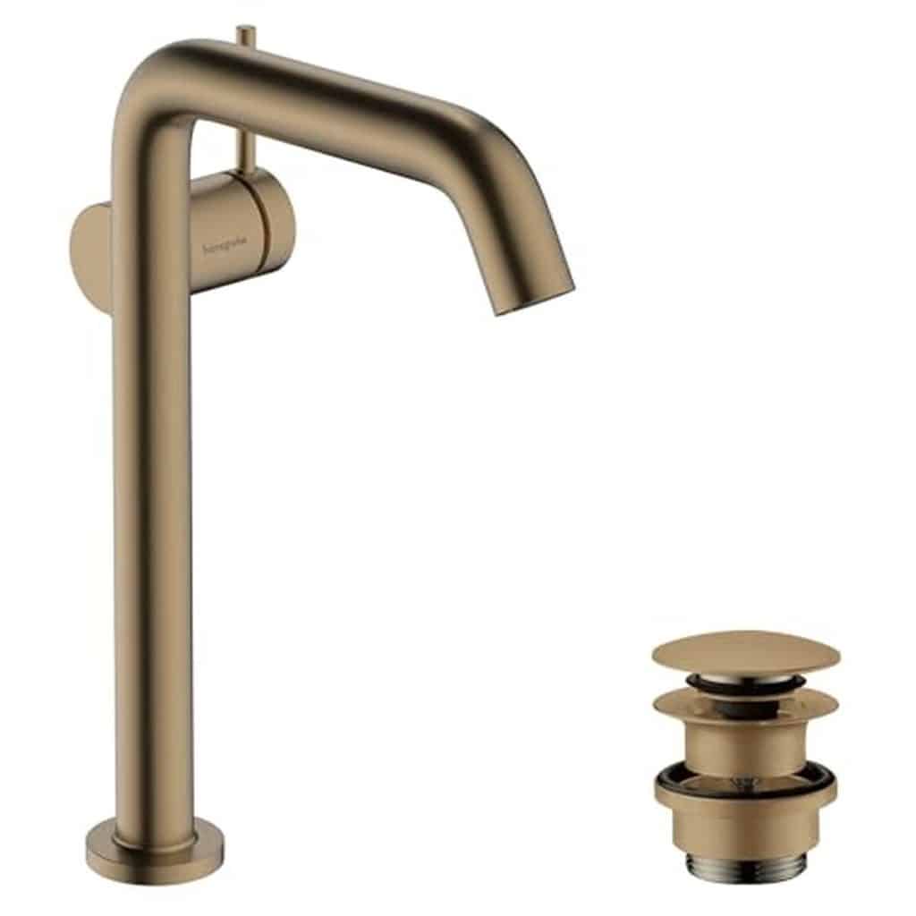 Test hansgrohe Tecturis S Fine : mitigeur lavabo éco bronze brossé