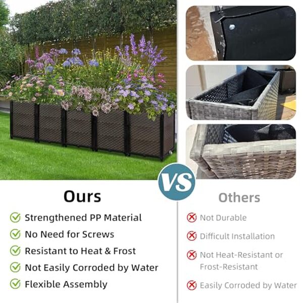 Découvrez notre test complet de la jardinière surélevée d'extérieur avec arrosage automatique, idéale pour transformer votre jardin en un espace élégant et facile à entretenir. Lisez nos conseils pour optimiser vos cultures toute l'année.