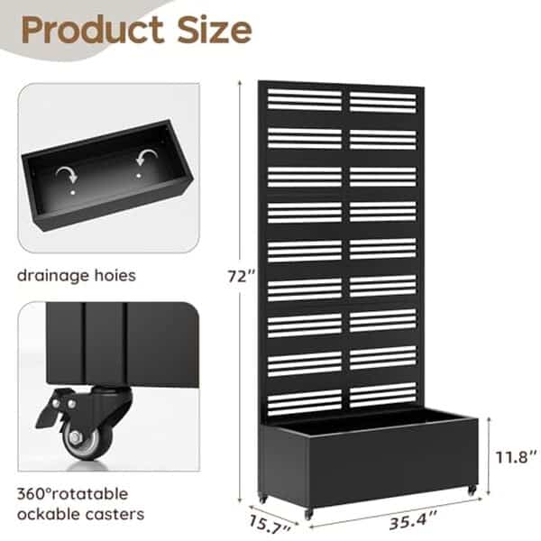 Découvrez l'avis complet sur la jardinière en métal Metalliflorring : ses caractéristiques, avantages et l'efficacité de son treillis et roulettes pour votre jardin.