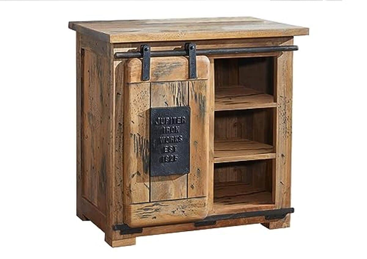 Avis sur le buffet industriel Railway #124 en fer et bois de manguier