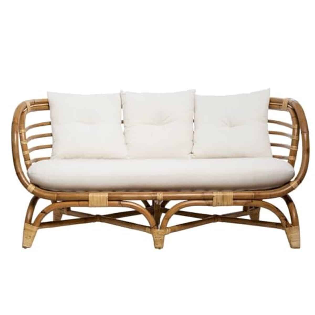 Test du canapé Farah 2 places en rotin Atmosphera