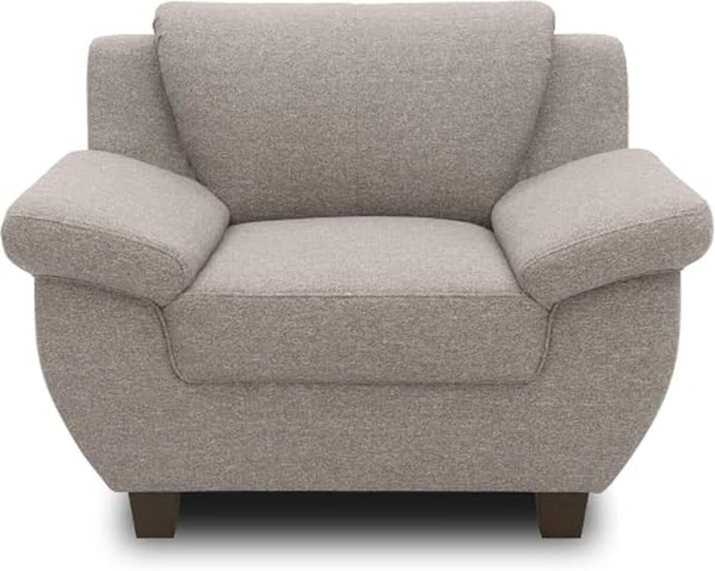 Test : fauteuil rembourré Panama Domo taupe