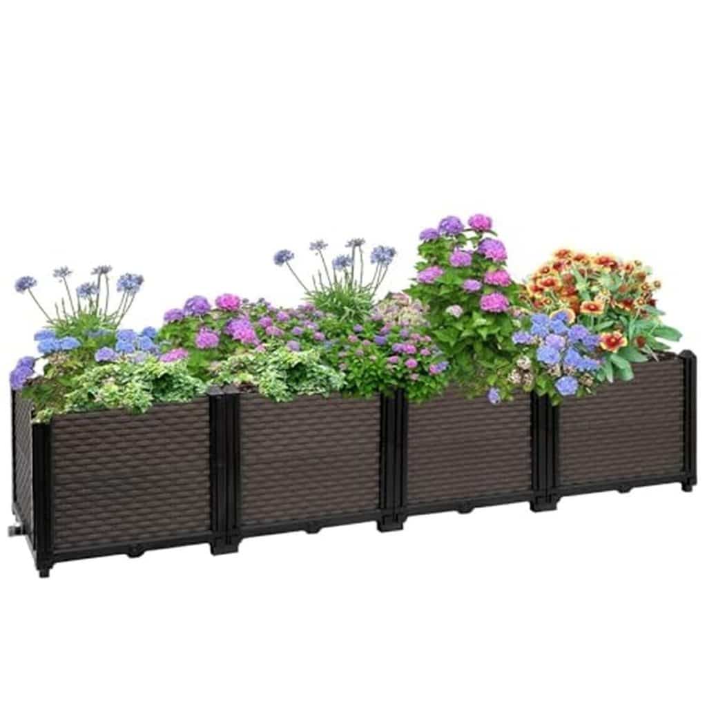 Test : jardinière surélevée d'extérieur à arrosage automatique de jardinière rectangulaire