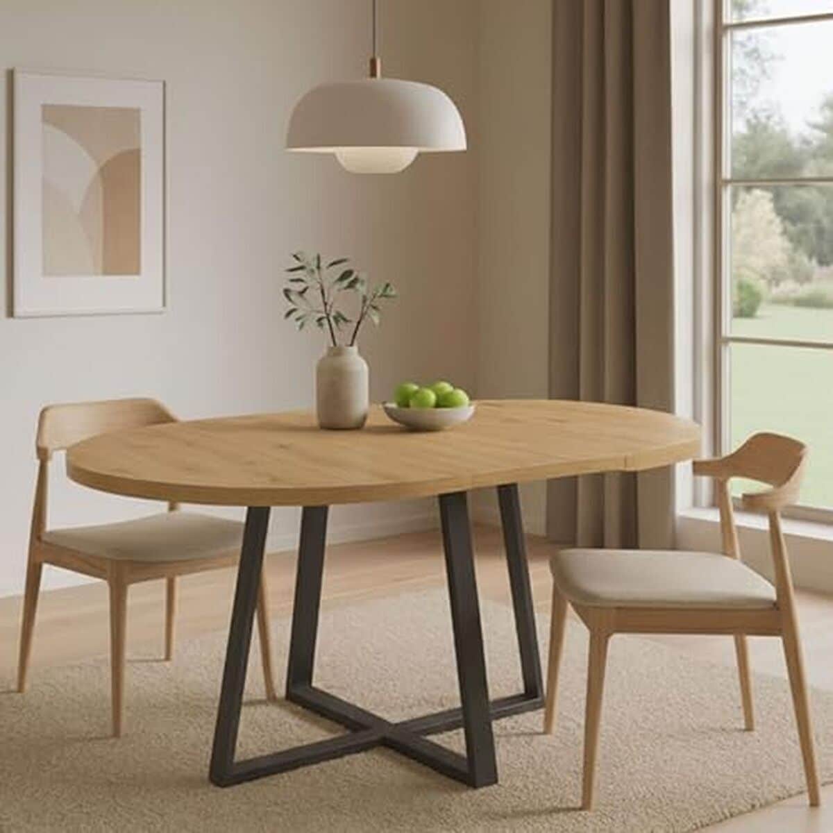 Test : table extensible Dmora Casarola ovale et polyvalente