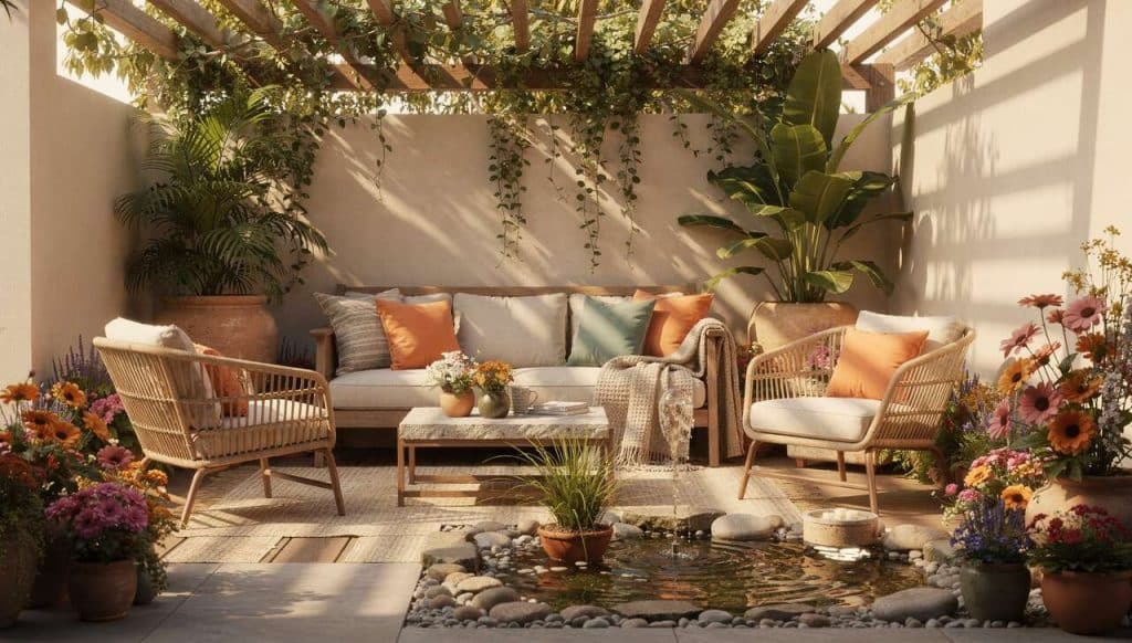 Optimiser l'espace : astuces pour un coin détente en plein air