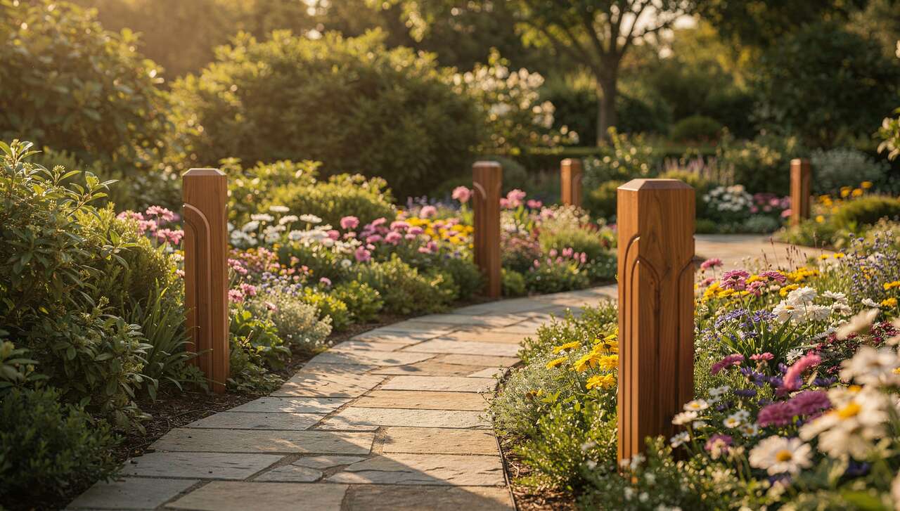 Astuce déco : optimiser l'espace avec des poteaux de jardin
