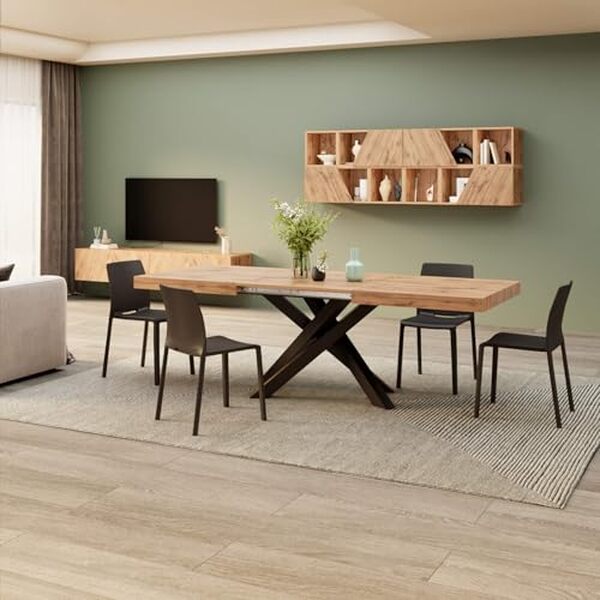 Découvrez la table extensible Emma de MOBILI FIVER : un meuble alliant esthétique contemporaine et fonctionnalité. Avis complet et détails du design. 