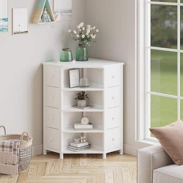 Découvrez la commode d'angle LUMTOK avec 8 tiroirs : la solution de rangement idéale pour optimiser votre petit espace. Test complet et avis client. 