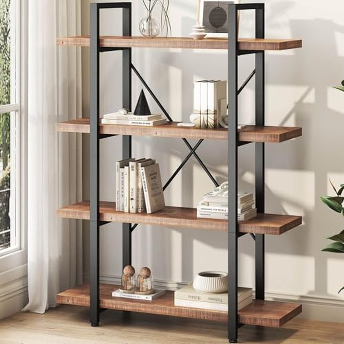 Test de la bibliothèque HSH : 4 niveaux de style rustique et industriel