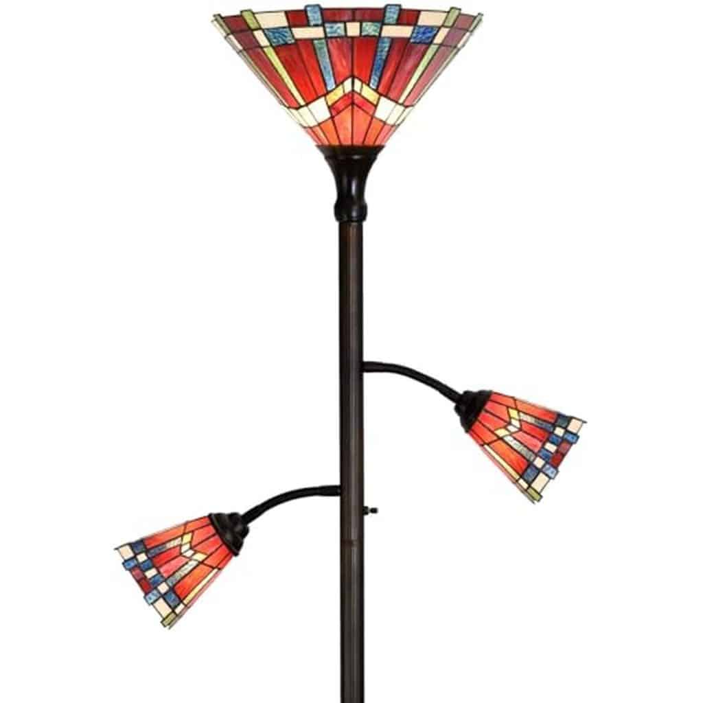 Test : lampadaire bieye l30835, style tiffany pour lecture et déco