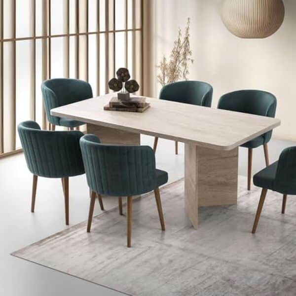 Découvrez l'avis complet de la table à manger Calicosy Ava : un meuble moderne alliant esthétique scandinave et praticité pour votre salle à manger