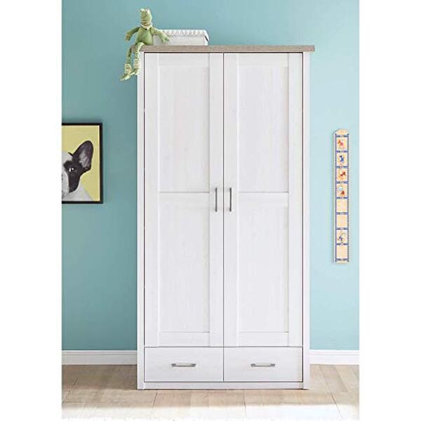 Découvrez l'armoire 2 portes Luca : meuble design pour chambre bébé offrant rangement spacieux et style contemporain. Test complet et avis.