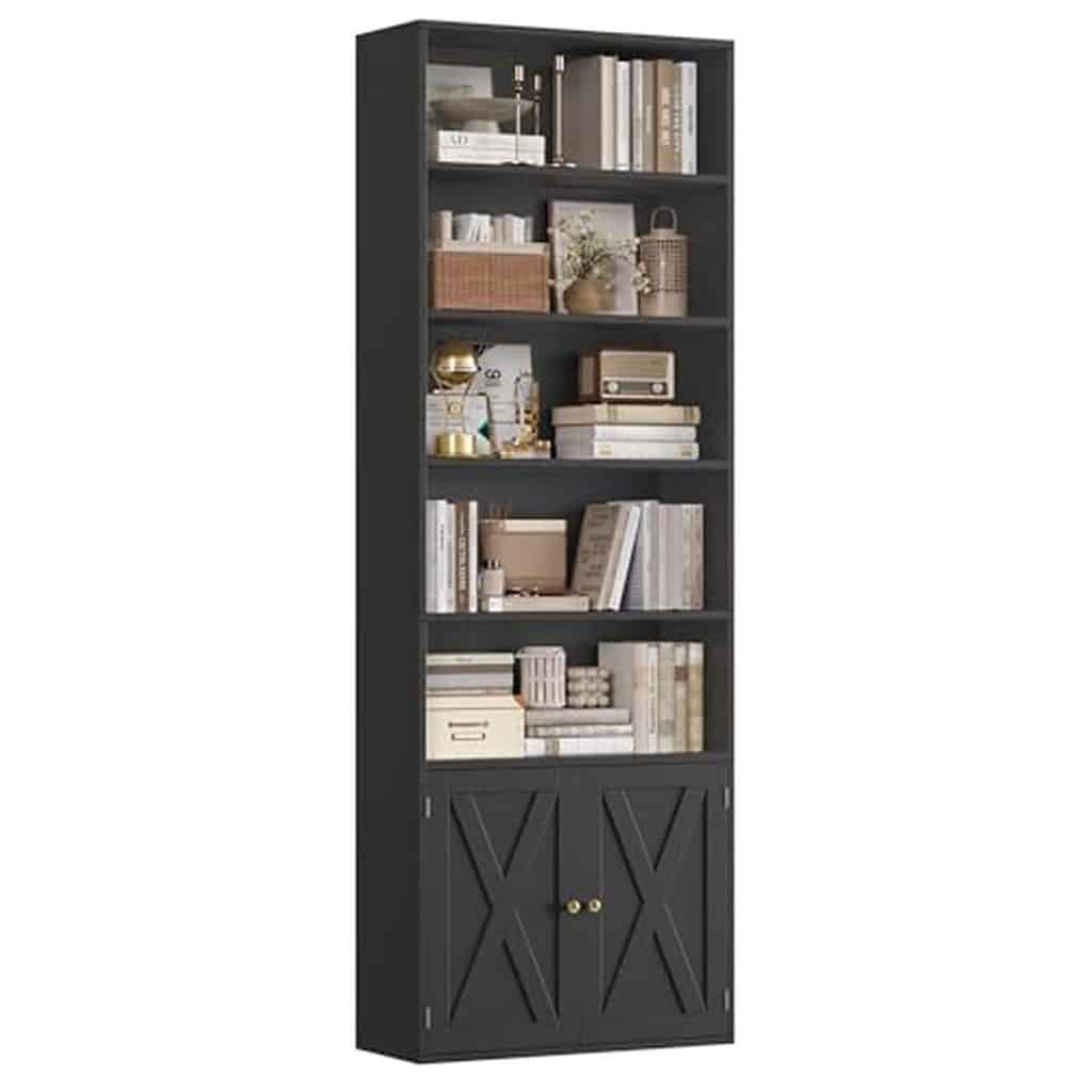 Test : bibliothèque FirFurd 209 cm, 8 étagères et 2 portes