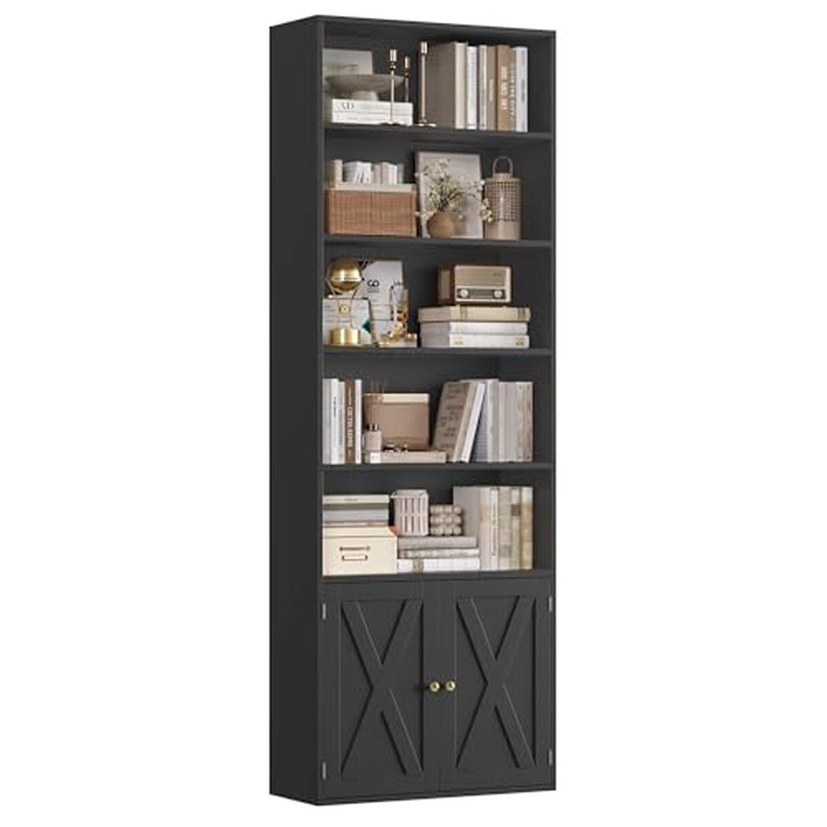 Test : bibliothèque FirFurd 209 cm, 8 étagères et 2 portes