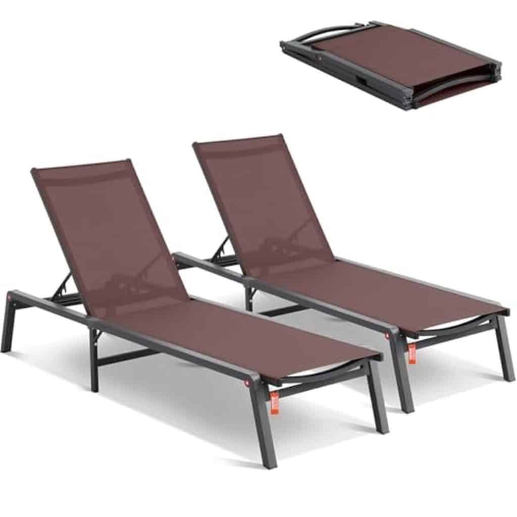 Test : chaises longues pliables VEVOR pour jardin et plage