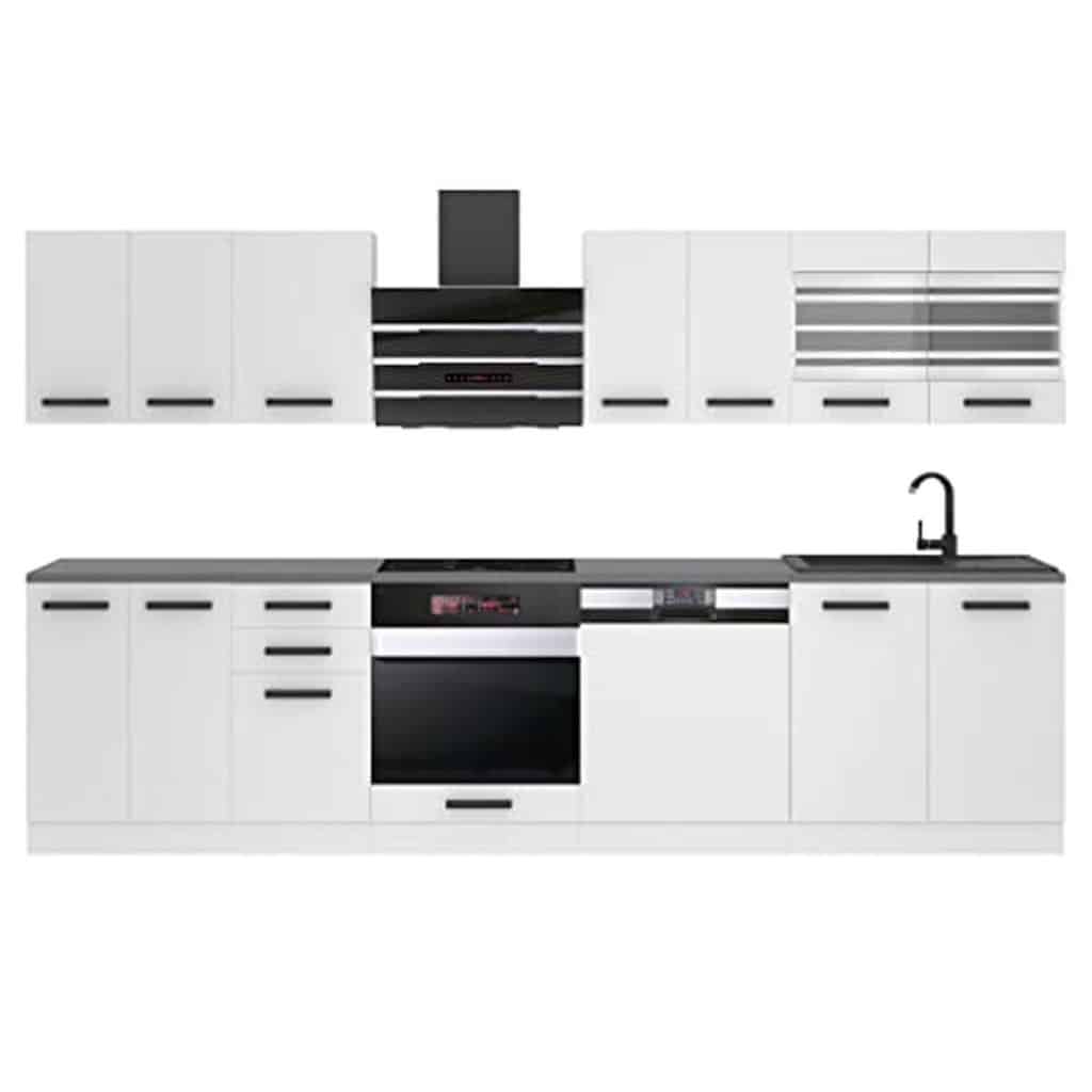 Test : cuisine équipée Belini lucy 300 cm blanche mat