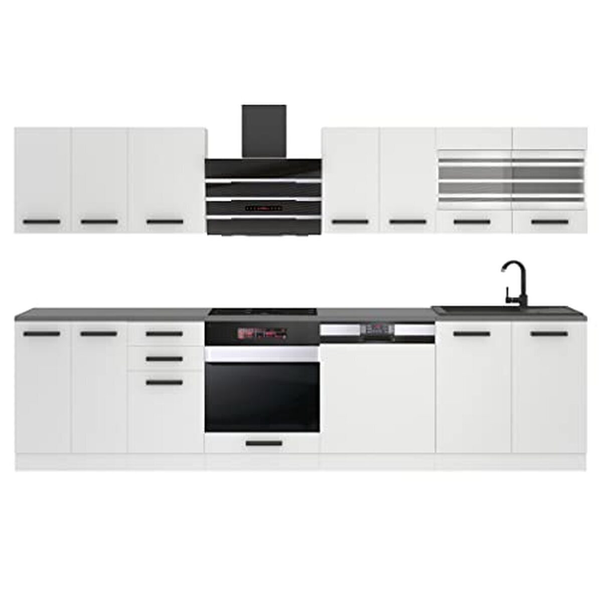 Test : cuisine équipée Belini lucy 300 cm blanche mat