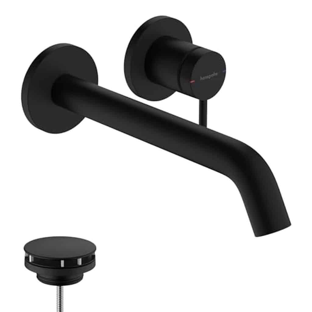 Test du mitigeur lavabo encastré hansgrohe Tecturis S noir mat