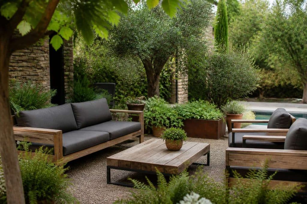 Matériaux durables pour un mobilier de jardin résistant